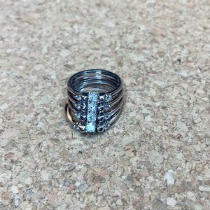 Banana Republic Silver Stacked Ring